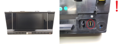 Екран на дисплея Navi Citroen DS7 9818615980 9818608780