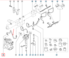 Горивна линия Нов оригинал 7701070031 Renault