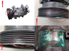 Компресор за климатик 8200315744 SD6V12 1416K Sanden Renault 67