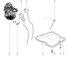Мярка за масло Оригинал Renault Koleos Megane III 2.0 DCI 0161100QAD