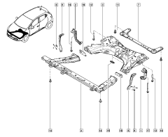 Монтажна скоба Нов Renault Clio 4 543171370R