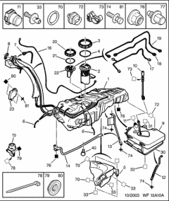 Резервоар за течност Fap Dpf 1500P9 Peugeot 406 607 2.2HDi