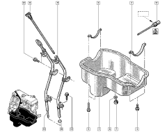 Мярка за масло Оригинал Renault Kangoo Scenic 1.6 16V 7700273314