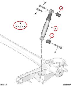 Амортисьор Задна част Оригинал Jumpy Scudo Expert II III 1400918987