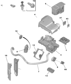 Покритие Преден край Оригинал Citroen C5 II C6 658838