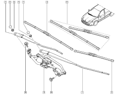 Чистачки Вдясно Оригинал Renault Laguna III 288900004R