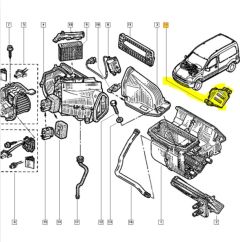 Контролер за комфорт Оригинал Renault Kangoo AC 8200095112 Контролер за комфорт Оригинал Renault Kangoo AC 8200095112