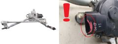 Механизъм на чистачките Renault Captur 288001161R Mitsuba 1063