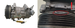 Компресор за климатик 9655191680 Sanden SD6V12 Model 1450 Citroen Peugeot 1006