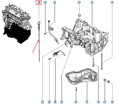 Мярка за масло Нов оригинал 111405580R Renault Dacia
