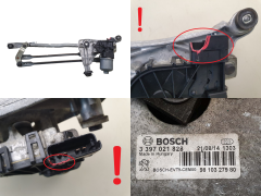 Механизъм на чистачките Peugeot 308 2 9810327980 0390241587 Bosch 1317