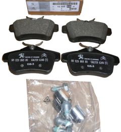 Спирачни накладки Задна част Нов оригинал 1608520680 Citroen Peugeot