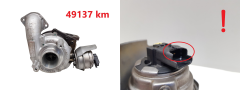 Турбокомпресор 9686120680 GTC1244VZ 1.6 HDI TDCI PSA Ford Volvo 49137 km