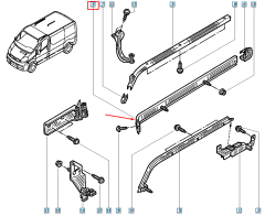 Ръководство за врати Нов оригинал 7639000Q0E 8200841769 Renault Nissan