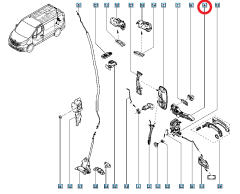 Дръжка на вратата Задна част 806070113R 806076608R Renault Trafic 3