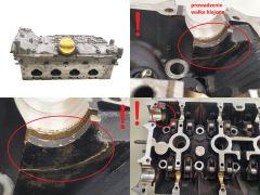 Глава на двигателя 1640 7701475605 2.0 16v Turbo Renault 8200295888 S6