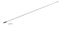 Антена Нов оригинал Renault Nissan 6 mm /860 mm 2820600QAA