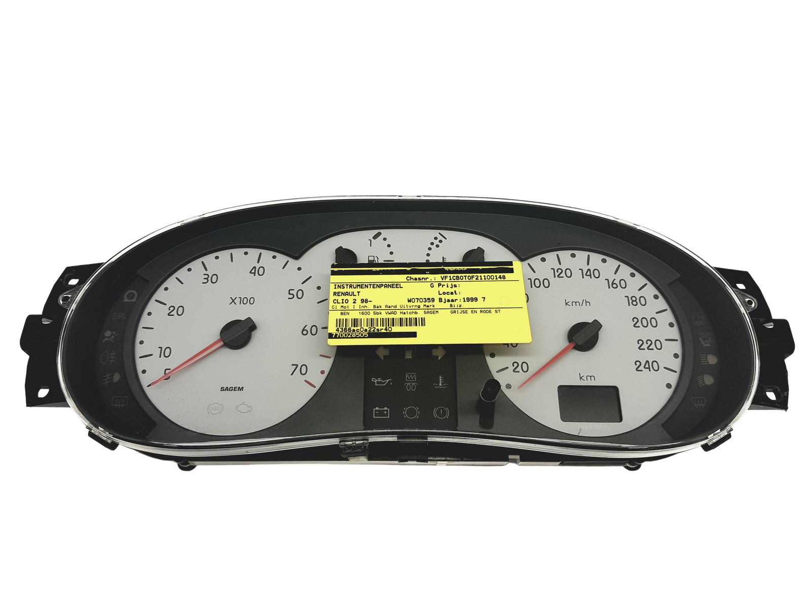 Тахометър Renault Clio 2 7700428505 49250 main product photo