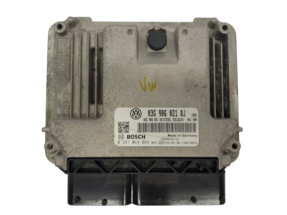 Контролер на двигателя VW 03G906021QJ 0281014064 Bosch main product photo