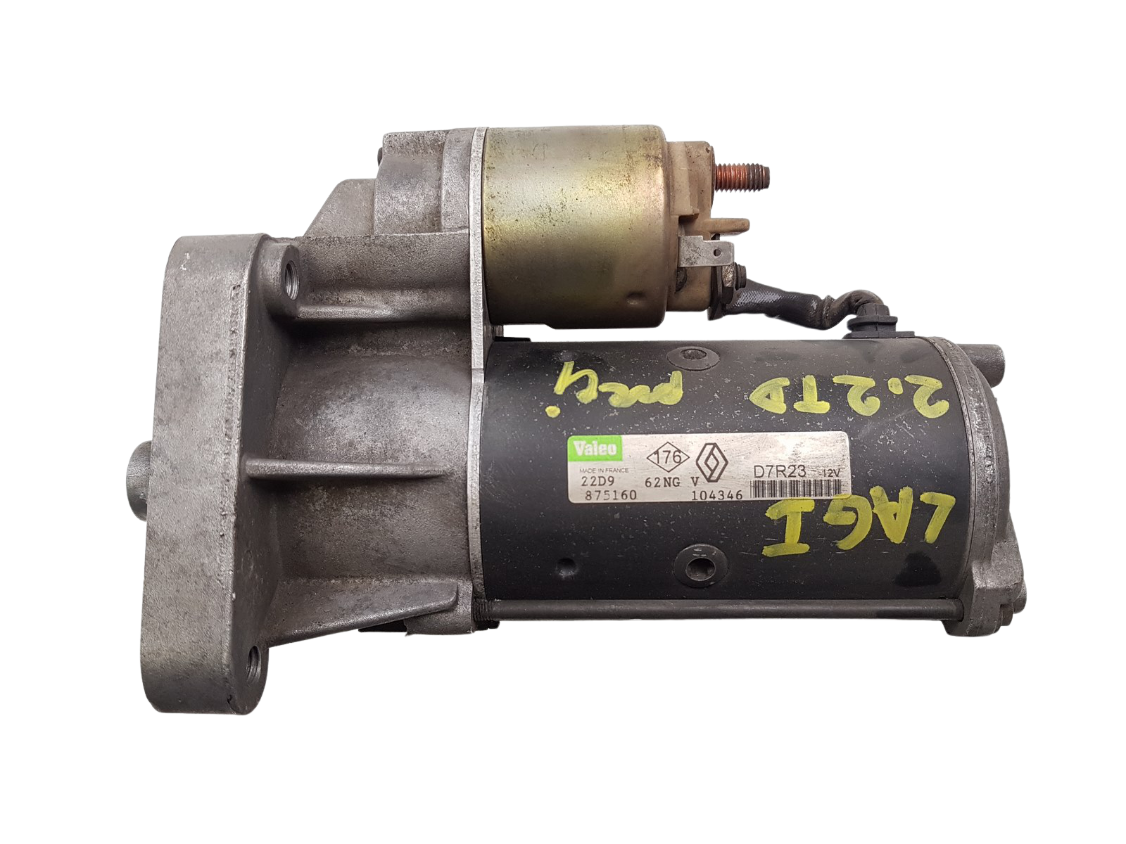 Стартер Renault 7700104346 D7R23 2.2 D Valeo 1252 main product photo