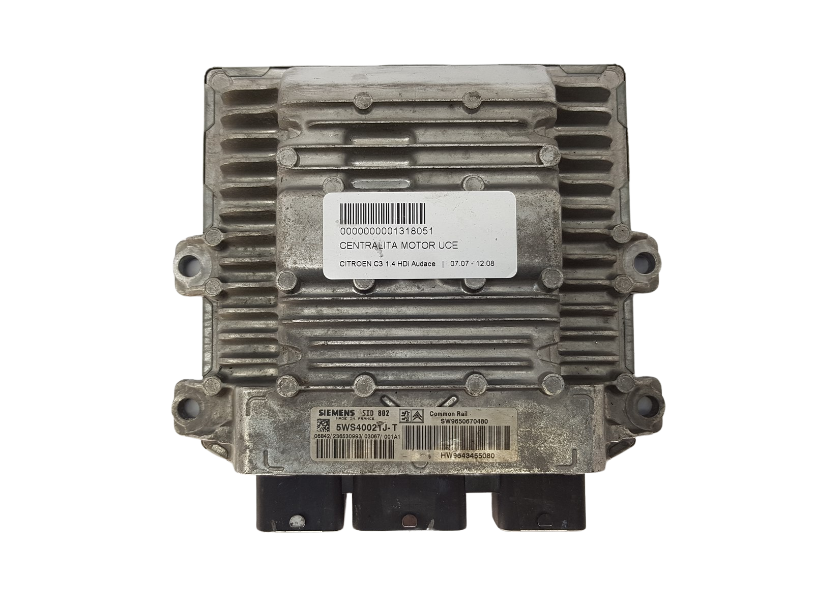 Шофьор 9650670480 9643455080 5WS40021J-T SID802 PSA Siemens 3066 main product photo