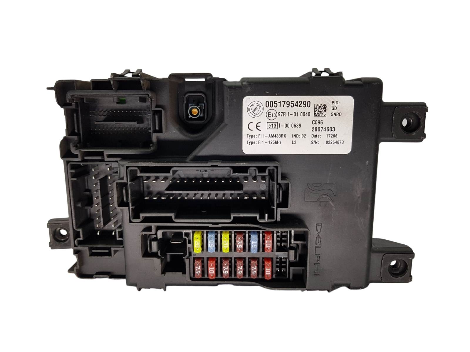 Кутия с предпазители Fiat 00517954290 28074603 Delphi 20188 main product photo