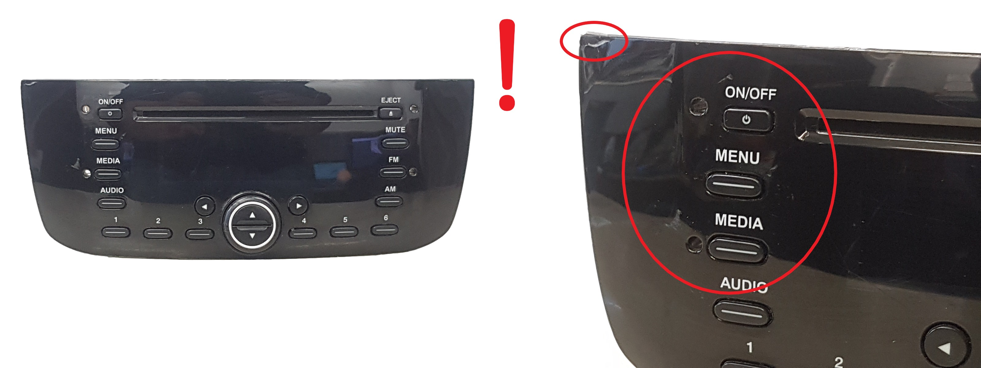 Радио Cd Fiat Punto Evo 7355354400 F199FL Delphi 1072 main product photo