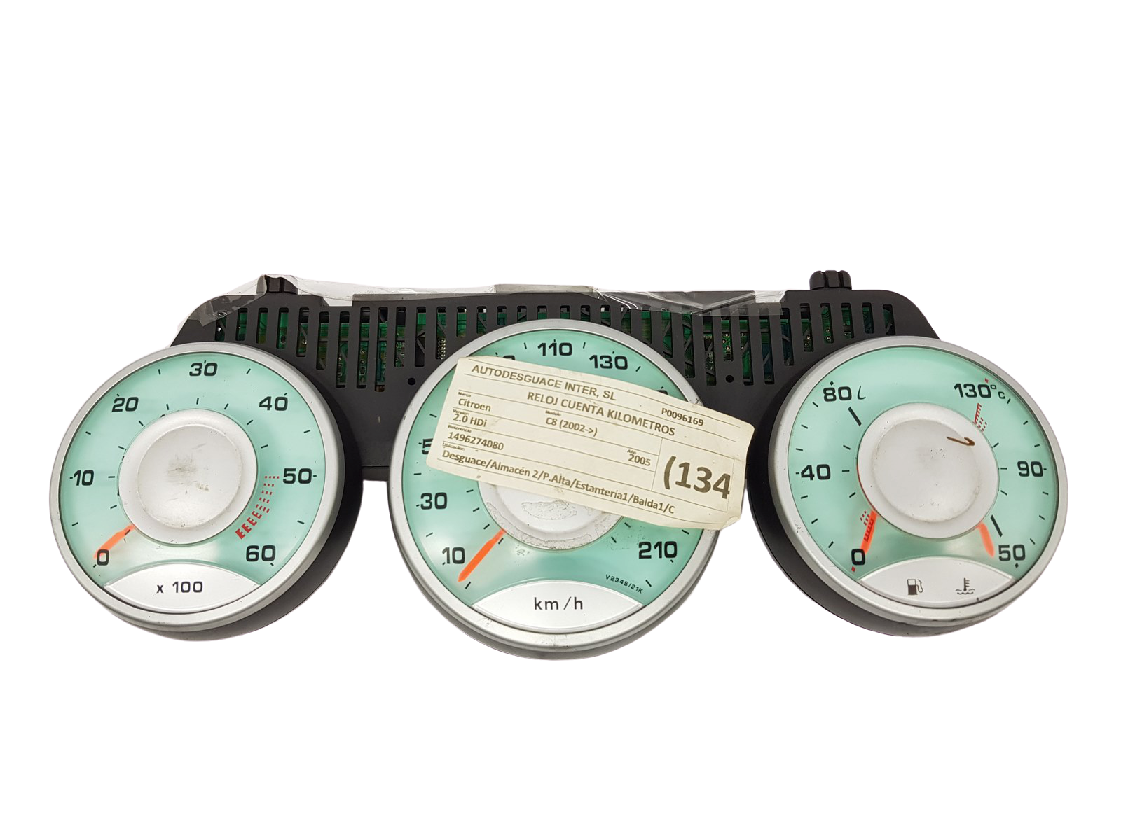Тахометър C8 807 Ulysse 1496274080 PSA Fiat 26970 main product photo