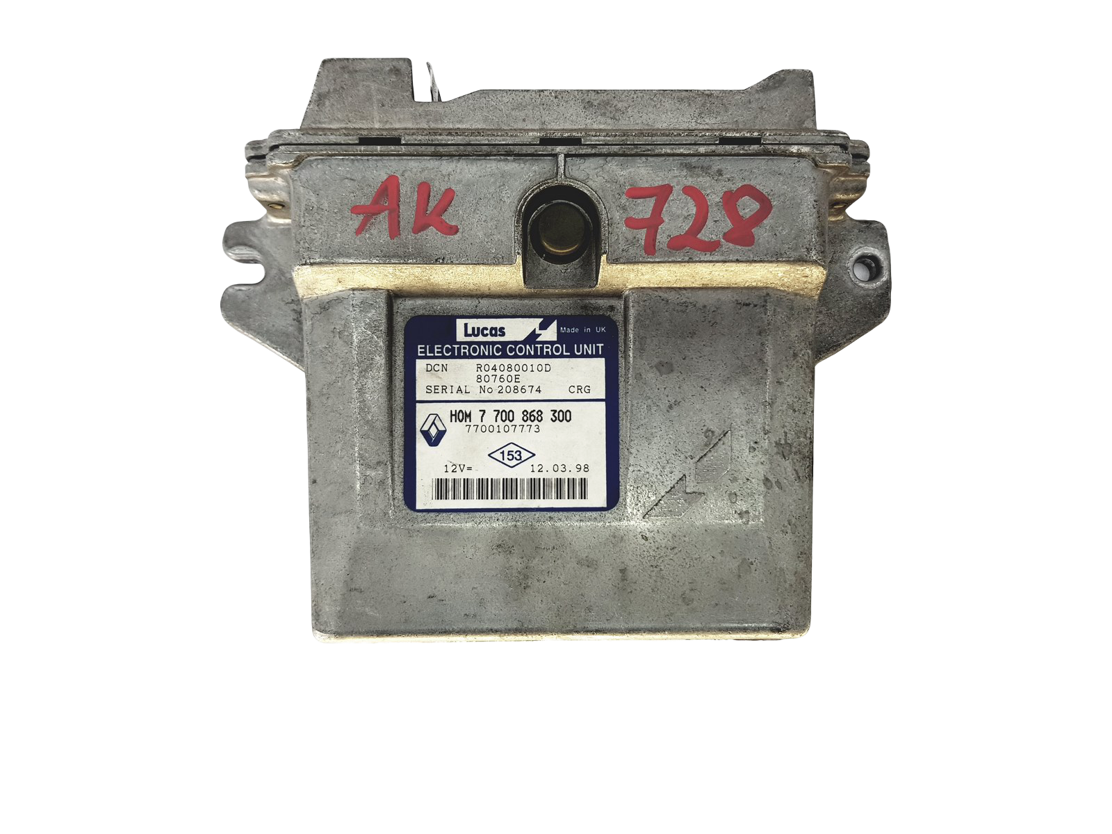 Шофьор 7700868300 7700107773 R04080010D Renault Lucas 22466 main product photo