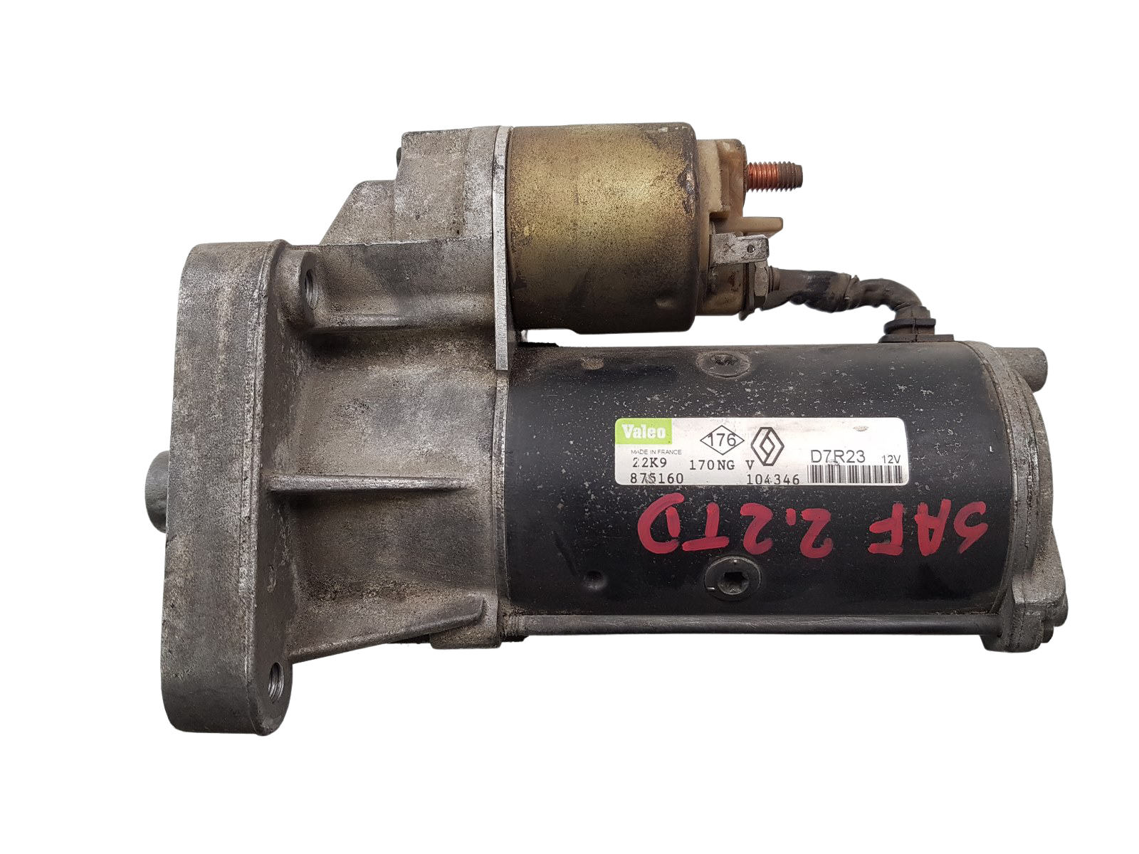 Стартер Renault 7700104346 D7R23 2.2 D Valeo main product photo